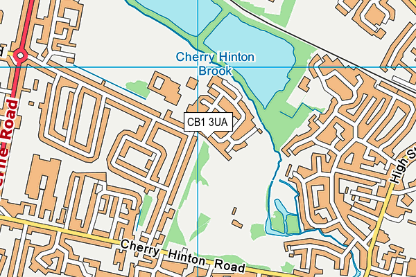 CB1 3UA map - OS VectorMap District (Ordnance Survey)