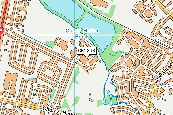 CB1 3UB map - OS VectorMap District (Ordnance Survey)