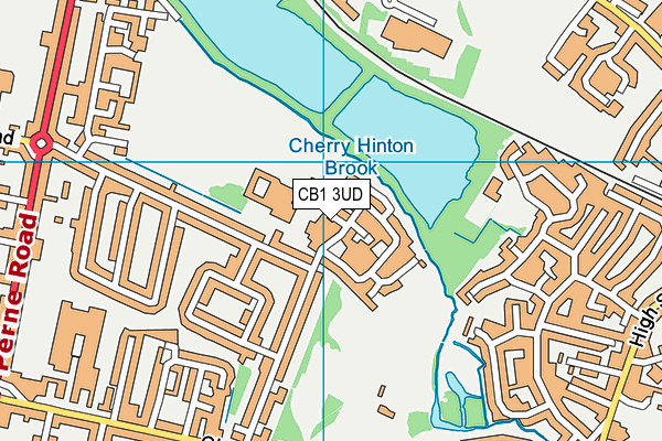 CB1 3UD map - OS VectorMap District (Ordnance Survey)