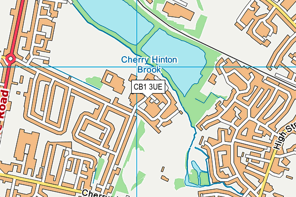 CB1 3UE map - OS VectorMap District (Ordnance Survey)