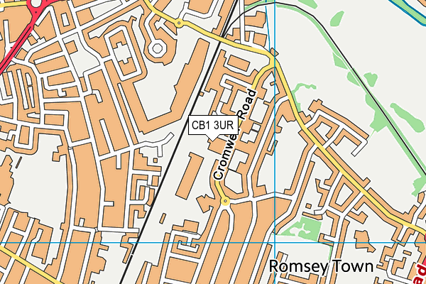 CB1 3UR map - OS VectorMap District (Ordnance Survey)