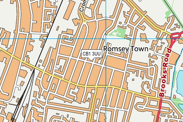 CB1 3UU map - OS VectorMap District (Ordnance Survey)