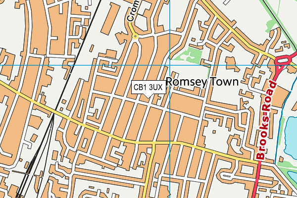 CB1 3UX map - OS VectorMap District (Ordnance Survey)