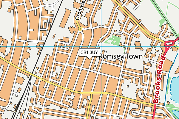 CB1 3UY map - OS VectorMap District (Ordnance Survey)