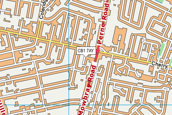 CB1 7AY map - OS VectorMap District (Ordnance Survey)