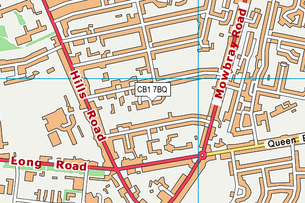 CB1 7BQ map - OS VectorMap District (Ordnance Survey)