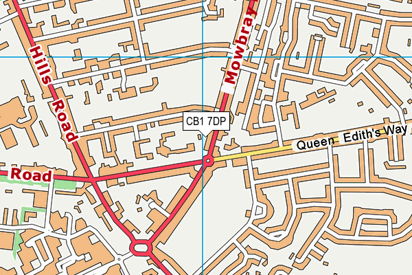 CB1 7DP map - OS VectorMap District (Ordnance Survey)