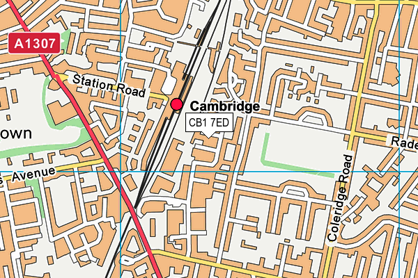 Map of NAMASTE CAMBRIDGE LTD at district scale