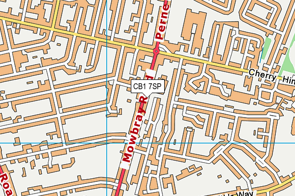 CB1 7SP map - OS VectorMap District (Ordnance Survey)