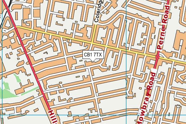 Morley Memorial Primary School map (CB1 7TX) - OS VectorMap District (Ordnance Survey)