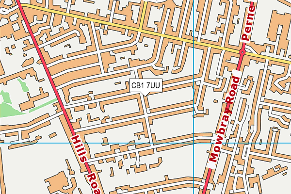CB1 7UU map - OS VectorMap District (Ordnance Survey)