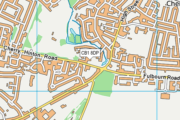 CB1 8DP map - OS VectorMap District (Ordnance Survey)