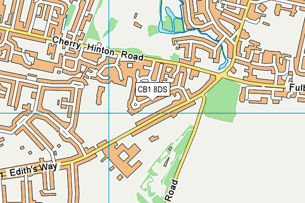 CB1 8DS map - OS VectorMap District (Ordnance Survey)