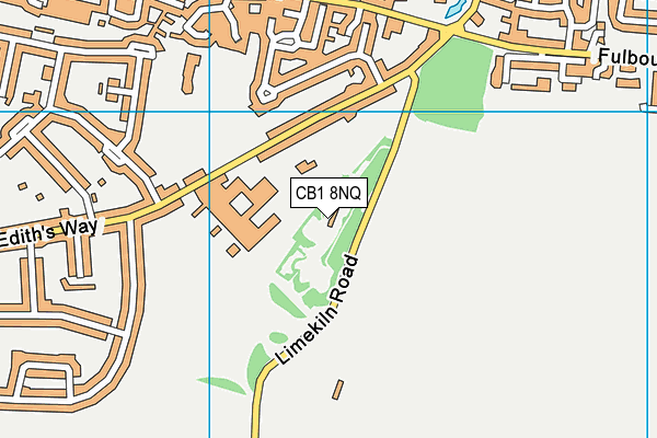 CB1 8NQ map - OS VectorMap District (Ordnance Survey)