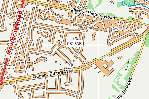 CB1 8NR map - OS VectorMap District (Ordnance Survey)