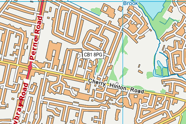 CB1 8PG map - OS VectorMap District (Ordnance Survey)