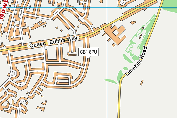 CB1 8PU map - OS VectorMap District (Ordnance Survey)