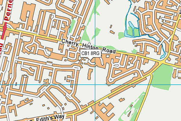 CB1 8RG map - OS VectorMap District (Ordnance Survey)