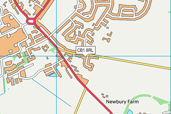 CB1 8RL map - OS VectorMap District (Ordnance Survey)