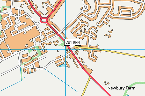 CB1 8RN map - OS VectorMap District (Ordnance Survey)