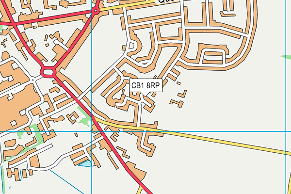 CB1 8RP map - OS VectorMap District (Ordnance Survey)