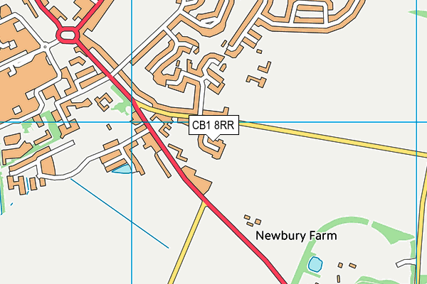 CB1 8RR map - OS VectorMap District (Ordnance Survey)