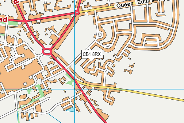 CB1 8RX map - OS VectorMap District (Ordnance Survey)