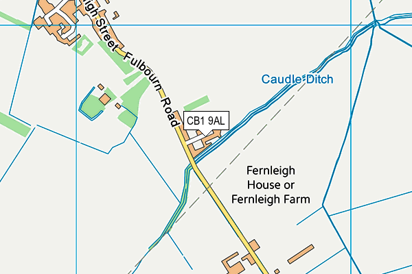 CB1 9AL map - OS VectorMap District (Ordnance Survey)