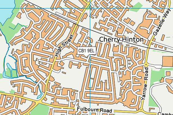 CB1 9EL map - OS VectorMap District (Ordnance Survey)