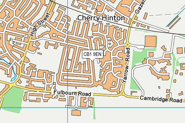 CB1 9EN map - OS VectorMap District (Ordnance Survey)