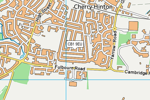 CB1 9EU map - OS VectorMap District (Ordnance Survey)