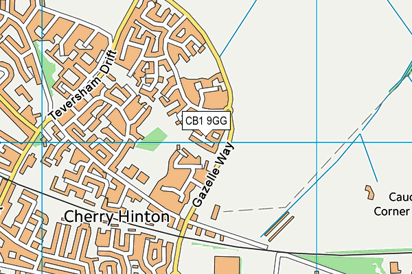 CB1 9GG map - OS VectorMap District (Ordnance Survey)
