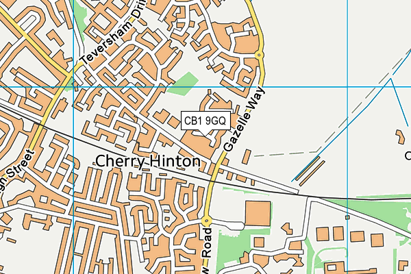 CB1 9GQ map - OS VectorMap District (Ordnance Survey)