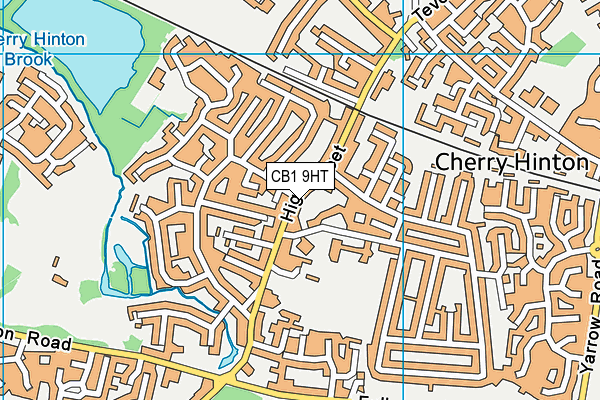 CB1 9HT map - OS VectorMap District (Ordnance Survey)