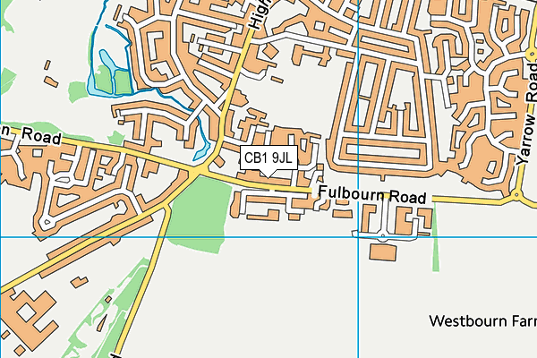 CB1 9JL map - OS VectorMap District (Ordnance Survey)