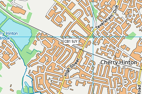 CB1 9JY map - OS VectorMap District (Ordnance Survey)