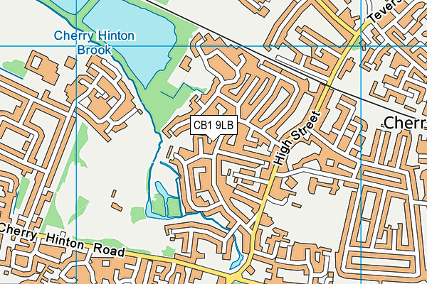 CB1 9LB map - OS VectorMap District (Ordnance Survey)