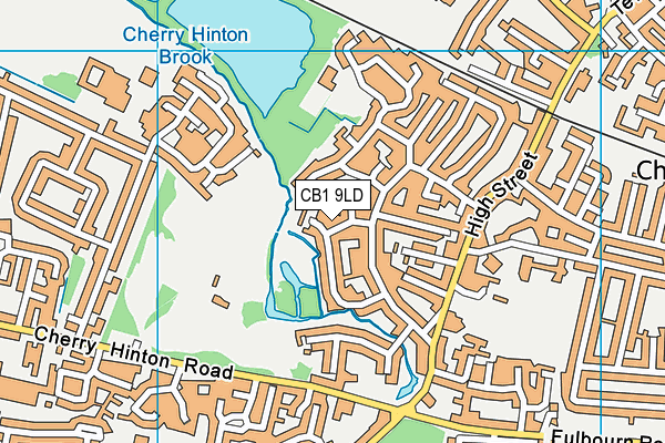 CB1 9LD map - OS VectorMap District (Ordnance Survey)