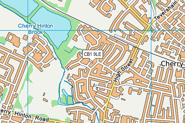 CB1 9LE map - OS VectorMap District (Ordnance Survey)