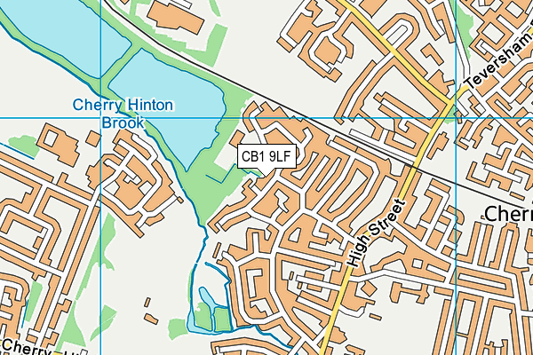 CB1 9LF map - OS VectorMap District (Ordnance Survey)