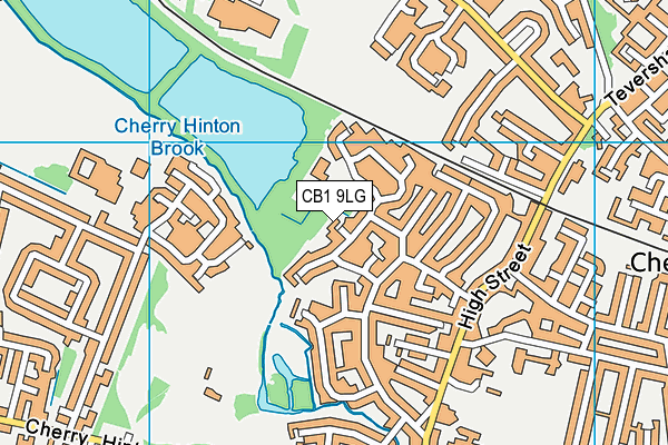 CB1 9LG map - OS VectorMap District (Ordnance Survey)