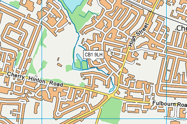 CB1 9LH map - OS VectorMap District (Ordnance Survey)