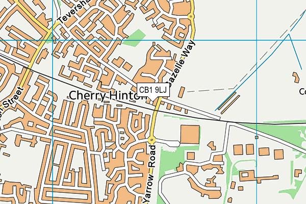 CB1 9LJ map - OS VectorMap District (Ordnance Survey)