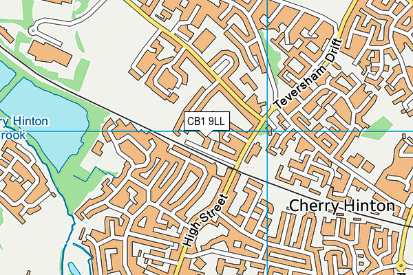 CB1 9LL map - OS VectorMap District (Ordnance Survey)