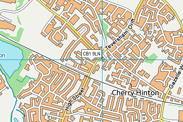 CB1 9LN map - OS VectorMap District (Ordnance Survey)