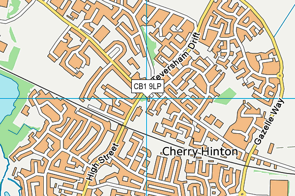 CB1 9LP map - OS VectorMap District (Ordnance Survey)