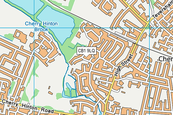 CB1 9LQ map - OS VectorMap District (Ordnance Survey)