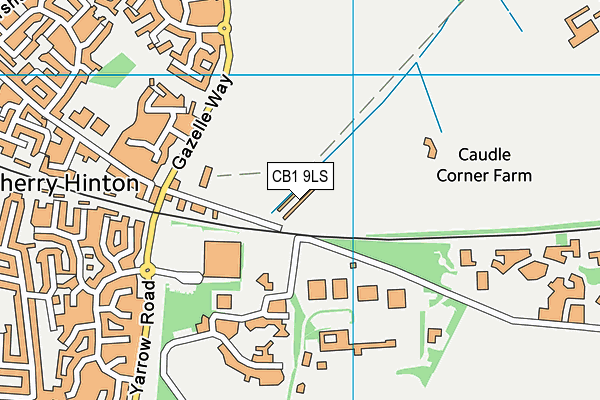 CB1 9LS map - OS VectorMap District (Ordnance Survey)