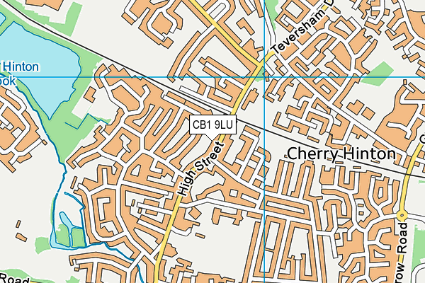 CB1 9LU map - OS VectorMap District (Ordnance Survey)