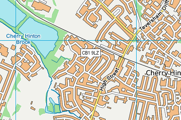 CB1 9LZ map - OS VectorMap District (Ordnance Survey)